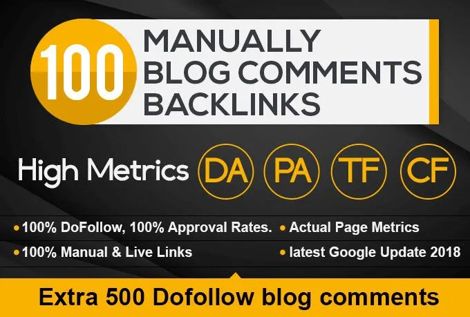 I will build best 100 high quality high mix blog comments