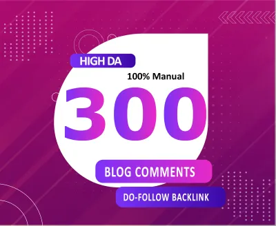 Create 300 High Quality Blog Comment Backlinks